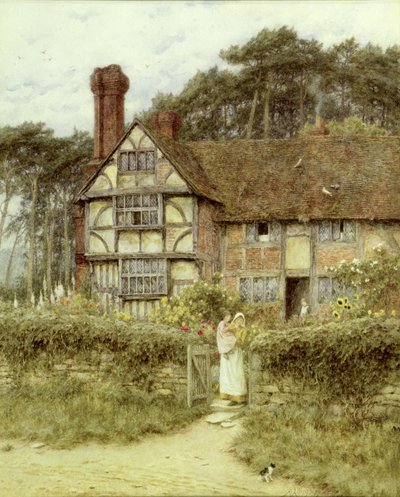 Unstead Farm ، Godalming (ألوان مائية على ورق) بواسطة هيلين ألينجهام