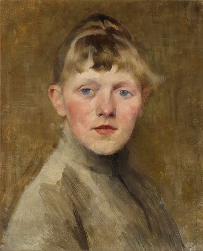 بورتريه ذاتي ، 1884-1885. بواسطة Helene Schjerfbeck