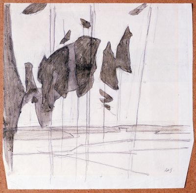 أشجار الصنوبر على الشاطئ بواسطة Helene Schjerfbeck