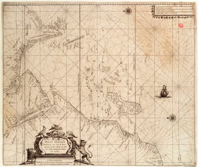 خريطة لأفريقيا والهند وسريلانكا من، حوالي 1680 (مطبوعة) بواسطة هندريك دونكر