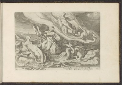 يشتكي جونو إلى Thetis و Oceanus تحولات أوفيد (عنوان المسلسل) Recreations of P. Ovidius Naso (عنوان السلسلة) بواسطة هندريك جولتزيوس (ورشة عمل)