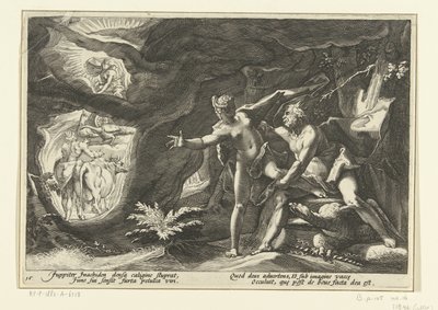 كوكب المشتري ينتهك تحولات Io Ovid (عنوان السلسلة) بواسطة هندريك جولتزيوس (ورشة عمل)