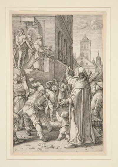 Ecce Homo ، من The Passion ، رقم 8 في سلسلة من 12 نقشًا بواسطة هندريك جولتزيوس