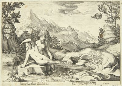 Salmakis و Hermaphroditus بواسطة روبرت دي بودوس