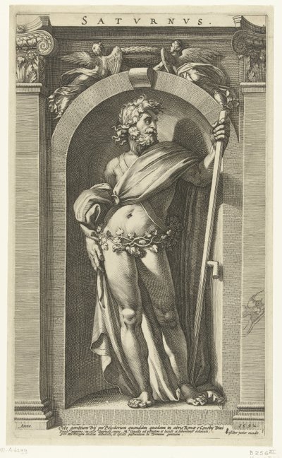 زحل زحل (العنوان على الكائن) ثمانية آلهة كلاسيكية (عنوان المسلسل) بواسطة Polidoro da Caravaggio