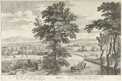 مايو ، مع شركة في المناظر الطبيعية Mayus (العنوان على الكائن) الاثني عشر شهرًا (عنوان المسلسل) بواسطة جان وايلدن