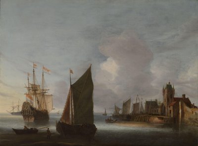 السفن بالقرب من Zierikzee مع Zuidhavenpoort في الخلفية بواسطة هندريك فان أنتونيسين