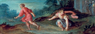 أتالانتا والتفاح الذهبي ، c1619. بواسطة هندريك فان بالين