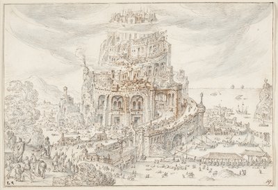 برج بابل بواسطة Hendrick van Cleve III