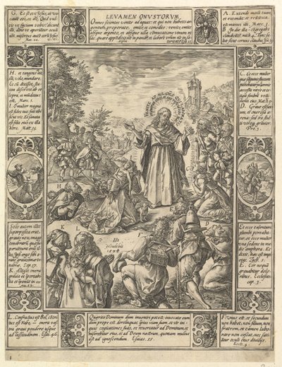 Levamen Onostrorum ، من قصص الإيمان المسيحي ، من كريستيان وبروفين أول ... ، 1604. بواسطة هندريك جولتزيوس
