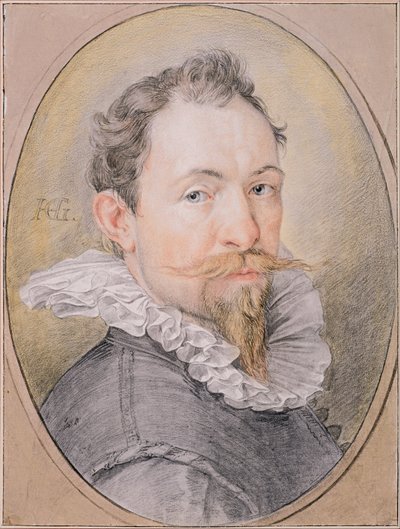 بورتريه ذاتي، حوالي 1593-1594 بواسطة هندريك جولتزيوس
