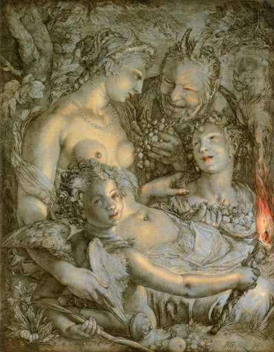 Sine Cererere et Libero friget friget Venus (بدون سيريس وباخوس، سيتجمد كوكب الزهرة) بواسطة هندريك جولتزيوس