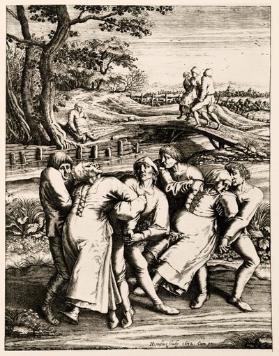 الراقص الراقص ، ستراسبورغ ، الألزاس. 1518 بواسطة Hendrik I Hondius