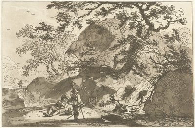 Landschap التقى een visser en een rustende man اثنا عشر تصميمًا تم حسابها لاستخدام أولئك الذين يتعلمون رسم المناظر الطبيعية (عنوان السلسلة) بواسطة تيموثي شيلدريك
