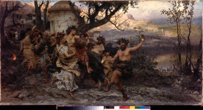 بشاناليا. لوحة هنريك سيميردزكي (1843-1902) ، زيت على قماش ، حوالي عام 1890. الفن البولندي بواسطة هنريك سيميردزكي