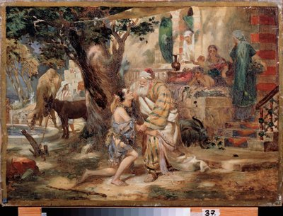 عودة الابن الضال. لوحة هنريك سيميردزكي (1843-1902) ، زيت على قماش. الفن البولندي بواسطة هنريك سيميردزكي