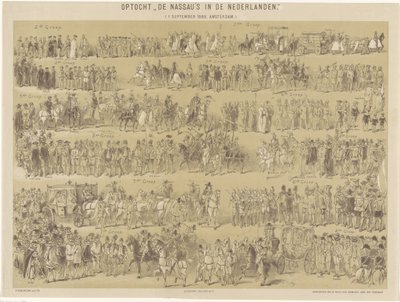 موكب دي ناسو في هولندا. (1 سبتمبر 1888 ، أمستردام.) (العنوان على الكائن) بواسطة هندريك فيرلينت