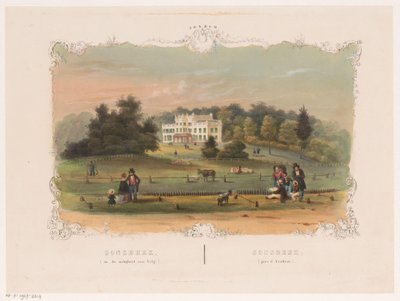 منظر لحوزة سونسبيك الريفية Sonsbeek (بالقرب من Velp) (العنوان على الكائن) Arnhem (عنوان المسلسل على الكائن) بواسطة Weduwe Huygens