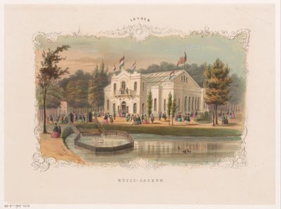 منظر لقاعة أرنهيم الموسيقية Musis sacrum (العنوان على الكائن) Arnhem (عنوان المسلسل على الكائن) بواسطة Weduwe Huygens