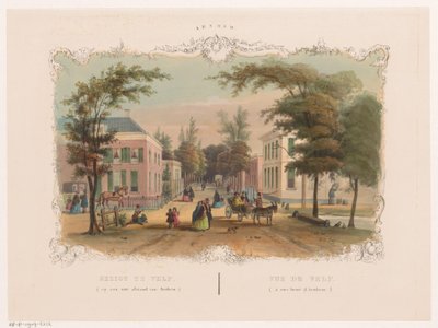 شارع فيلب بالقرب من أرنهيم Gezigt in Velp (ساعة من Arnhem) (العنوان على الكائن) Arnhem (عنوان المسلسل على الكائن) بواسطة Weduwe Huygens