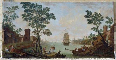 منظر لميناء البحر الأبيض المتوسط بواسطة هندريك ويليم شفايكهاردت