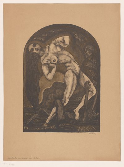 المرأة العارية، الوقوف على الرجل الكذب رسم توضيحي لـ Nana بواسطة Zola (العنوان على الكائن) بواسطة هينك شيلينغ