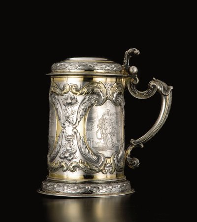 Tankard، Danzig، c.1670 (فضة طرد مذهب) (انظر أيضا 469709 و 469710) بواسطة Hennick (Attr. To) Probst