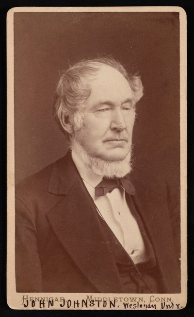 صورة لجون جونستون 1806-1879 ، قبل عام 1876. بواسطة هينيجار بروس