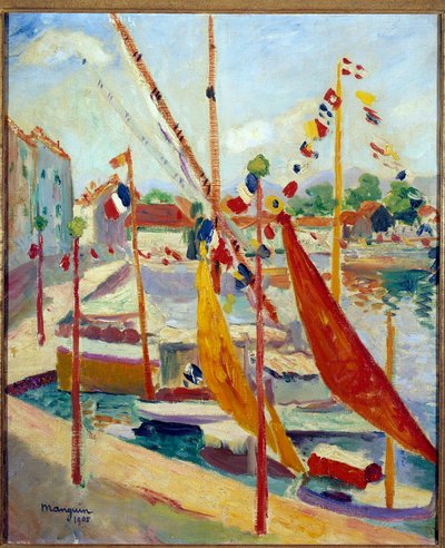14 يوليو لوحة سان تروبيز بقلم هنري مانجوين (1874-1949) مجموعة خاصة 1905 بواسطة هنري تشارلز مانجوين