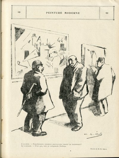 رسم إيضاحي لـ H.G. Ibels (1867-1936) في Le Rire ، 22/04 / - الرسم الحديث - الفن ، معاداة السامية ، الطليعية - يهودي بواسطة هنري غابرييل ابلز