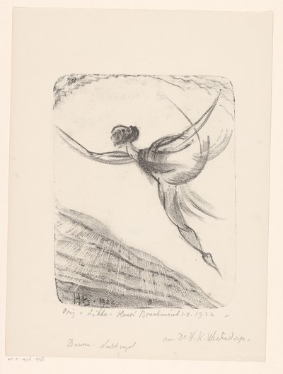 الرقص. Night Bird (العنوان الأصلي على الكائن) بواسطة هنري براكينسيك (توقيع الفنان)