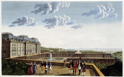 شاتو دو ميودون ، حوالي عام 1820 - في "" مناظر لباريس "لكورفوازييه بواسطة Henri Courvoisier-Voisin