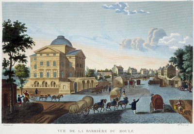 حاجز رولي ، كاليفورنيا. 1820 - في "" مناظر لباريس "لكورفوازييه بواسطة Henri Courvoisier-Voisin