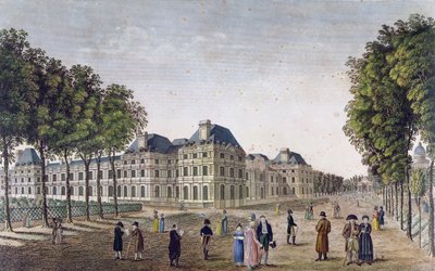 قصر لوكسمبورغ ، 1815-20-20 (النقش بالألوان) بواسطة Henri Courvoisier-Voisin