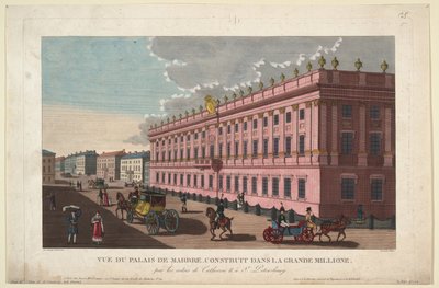 قصر الرخام في سانت بطرسبرغ ، ج. 1811 بواسطة Henri Courvoisier-Voisin