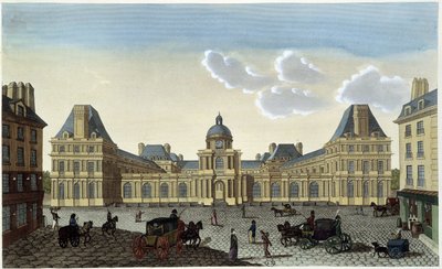 منظر لقصر لوكسمبورغ ، حوالي عام 1820 - في "" مناظر لباريس "لكورفوازييه بواسطة Henri Courvoisier-Voisin