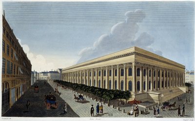منظر للبورصة الجديدة ومحكمة التجارة - في "Vues de Paris" بواسطة Courvoisier بواسطة Henri Courvoisier-Voisin