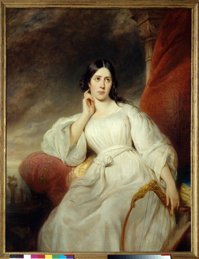 صورة لماريا جارسيا تُدعى ماليبران (1808-1836) مغنية في دور ديسديموني لعطيل "بقلم جيوشينو روسيني" لوحة هنري ديكايسن (1799-1852) 1830 قاتمة. 1،38 × 1،05 م. باريس. متحف كارنافاليت بواسطة هنري ديكايسن