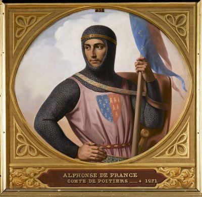 الأمير ألفونس من بواتييه 1220-1271 ، كونت تولوز ، 1837. بواسطة هنري ديكايسن