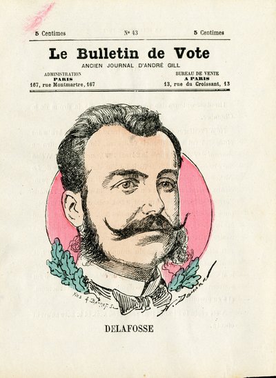 سلسلة Ballot الثانية ، Satirique en Colors: Delafosse - رسم بواسطة Henri Demare (1846-1888) بواسطة هنري ديماري