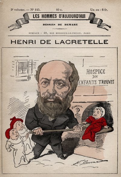 رسم كاريكاتوري لهنري دي لاكريتل (1815-1899) سياسي فرنسي ، كاتب - من 'Les Hommes d'today' c. 1880 1880 بواسطة هنري ديمير (1846-1888) بواسطة هنري ديماري