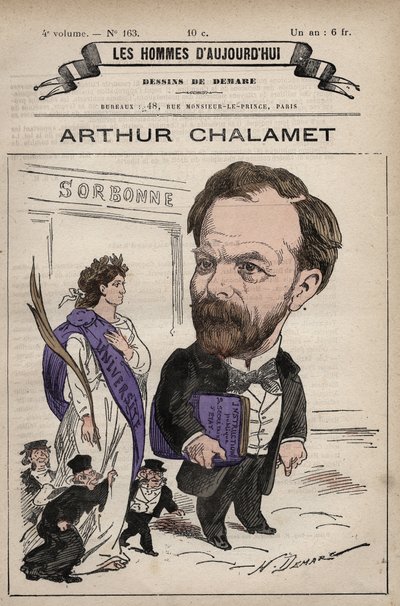 كارتون جان ماري آرثر تشالاميت (1822-1895) سياسي جمهوري فرنسي - من 'Les Hommes d'today' c. 1880 1880 بواسطة هنري ديمير (1846-1888) بواسطة هنري ديماري