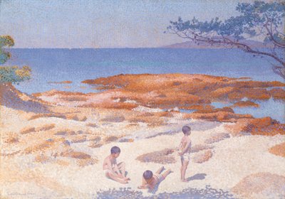الشاطئ في كاباسون (بيني كول) بواسطة Henri-Edmond Cross