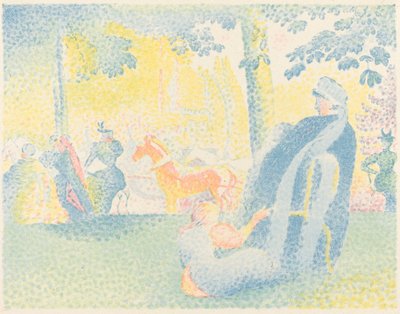 في الحديقة بواسطة Henri Edmond Cross