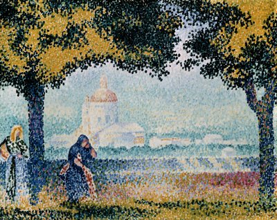 كنيسة سانتا ماريا ديلي أنجيلي بالقرب من أسيزي ، 1909. بواسطة هنري إدمون كروس
