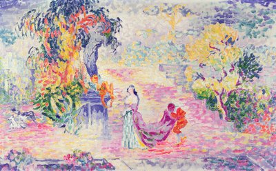 امرأة في الحديقة ، 1909 بواسطة هنري إدمون كروس