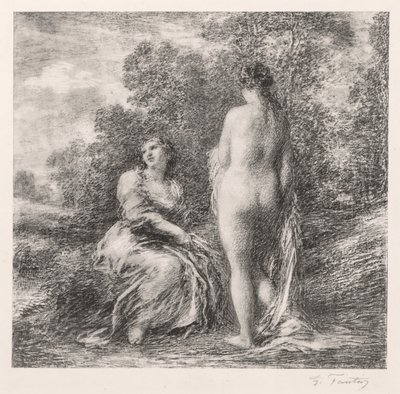 السباحون بواسطة Ignace Henri Jean Fantin Latour