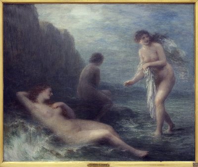 عن طريق البحر. لوحة هنري فانتين لاتور (1836-1904) ، زيت على قماش بواسطة Ignace Henri Jean Fantin Latour