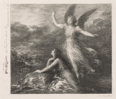 الظهور الأول من الجنة وبيري (اللوحة الثانية) بواسطة Ignace Henri Jean Fantin Latour