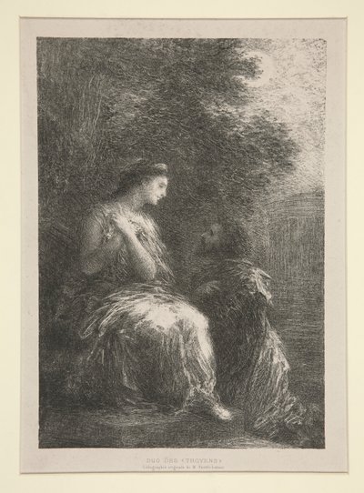 الثنائي من بواسطة Ignace Henri Jean Fantin Latour